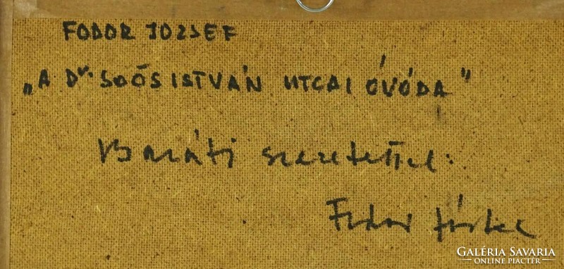 1H279 Fodor József : "A Dr. Soós István utcai óvoda"
