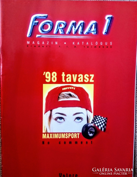 Forma1 Magazin - Katalógus 1998 tavaszi száma megvásárolható.
