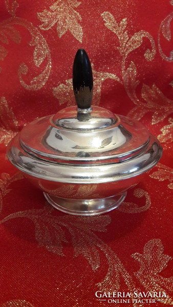 Retro silver-plated sugar bowl, bonbonier (m1985)