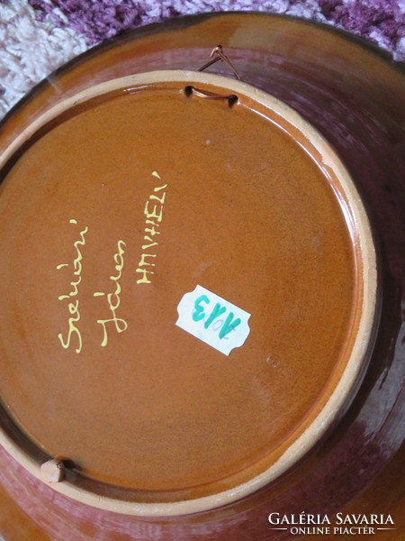 Huge, charcoal old, pottery bowl from Vásárhely 113.