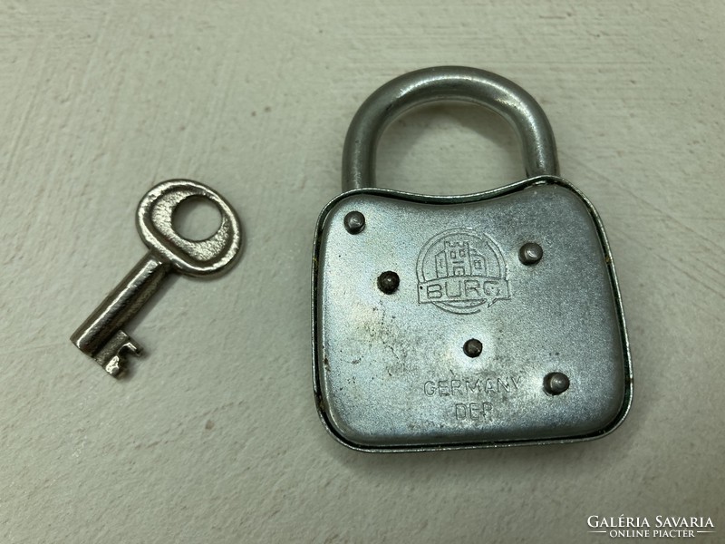 Burg old German padlock from the 1970s