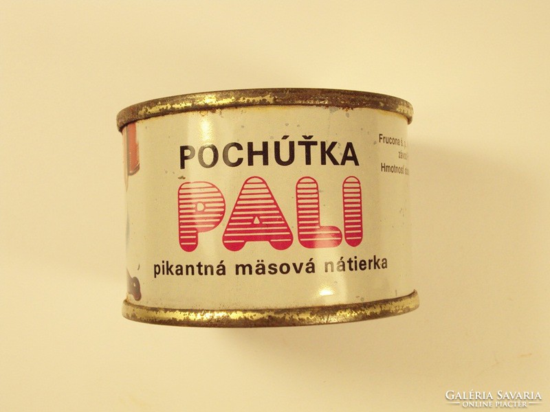 Retro konzerv doboz konzervdoboz - Pochútka pali - csehszlovák - 1980-as évekből