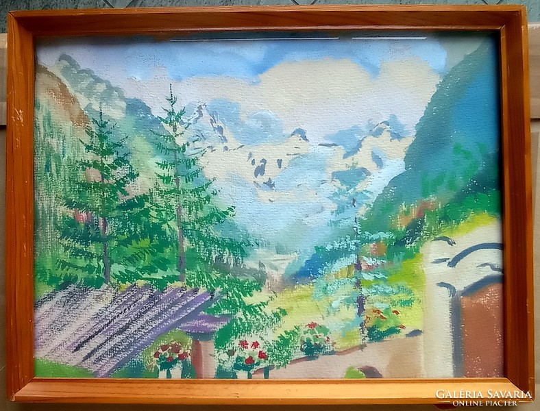 Ismeretlen jelzéssel erdő c. festmény eladó