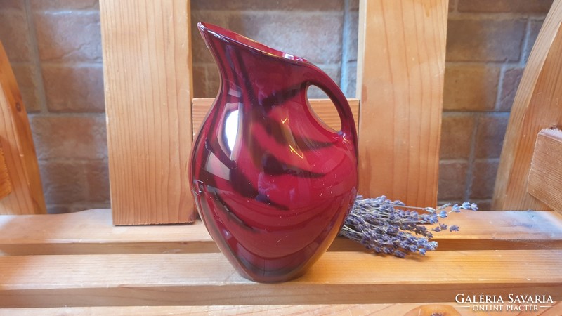 Rare zsolnay ox-blood pitcher jug