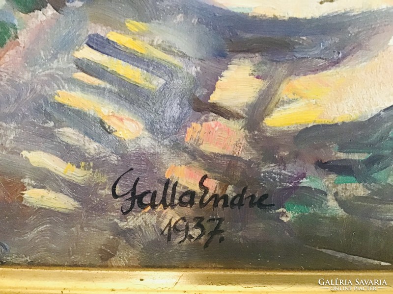 GALLA ENDRE (1897-1971): Falusi utca 1937.