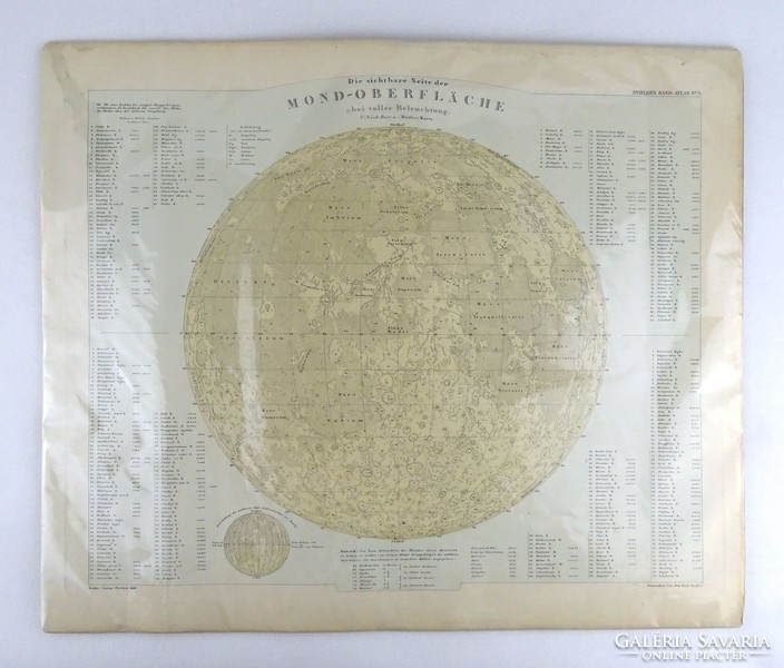 1H339 justus perthes: 1880 moon surface map