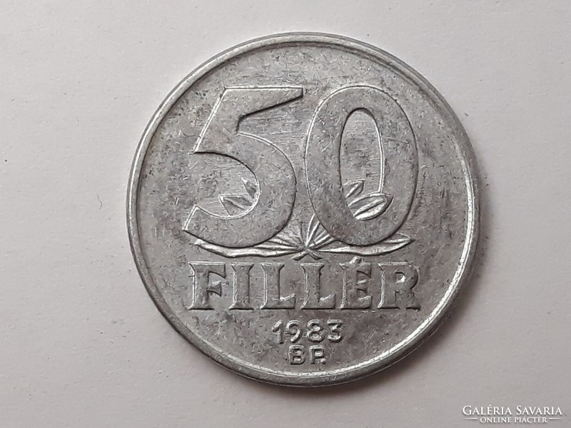 Hungarian penny 503 coin - Hungarian alu 50 penny 1983 coin