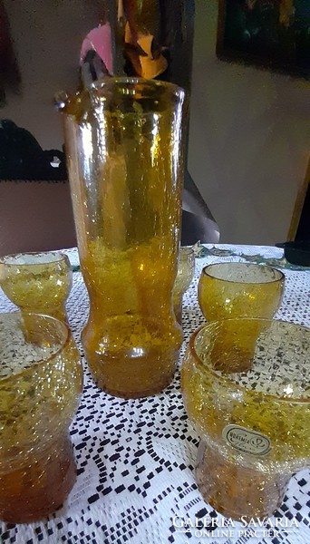 Bohemia repesztett üveg limonádés készlet