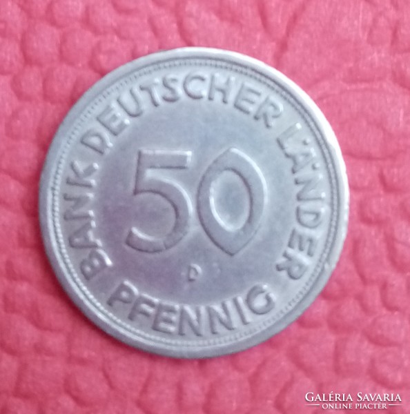 Nagyon ritka német 50 pfennig 1949-ből