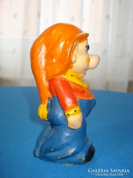 Retro, colorfully painted rubber dwarf (wald disney - 