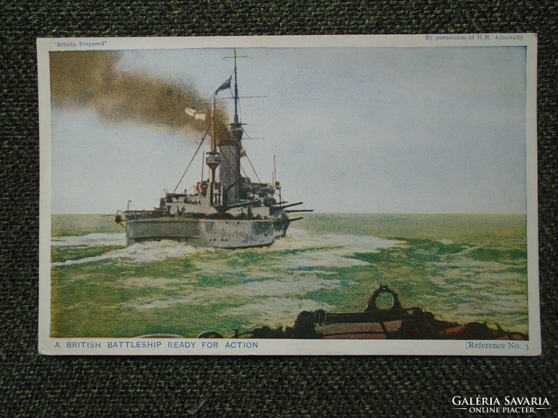 Brit hadihajó - angol képeslap
