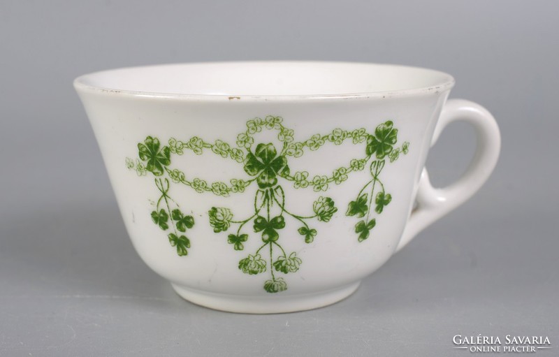 Art Nouveau teacup in thick porcelain