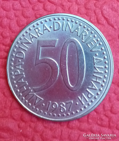 50 dinár Jugoszláviából 1987-ből