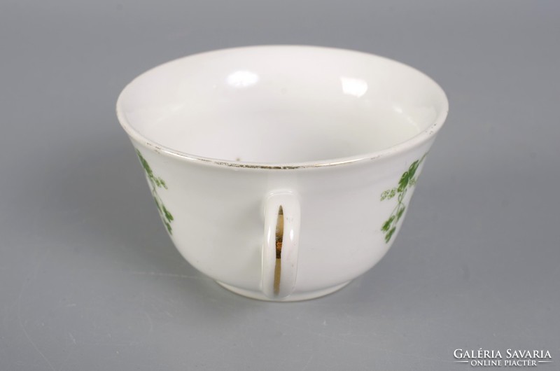 Art Nouveau teacup in thick porcelain