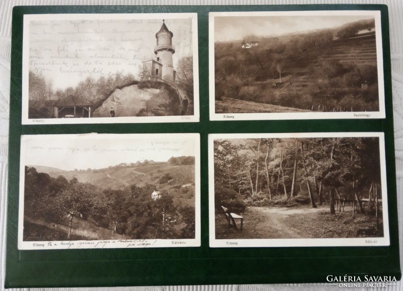 Danube bend, Kőszeg 25 photos lithography postcard before 1945