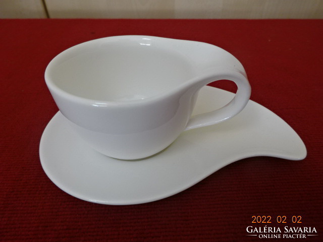 Italian porcelain coffee cup + placemat, white, quality. He has! Jókai.