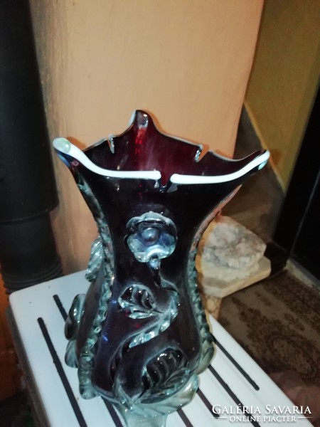 Murano beautiful glass vase in large size