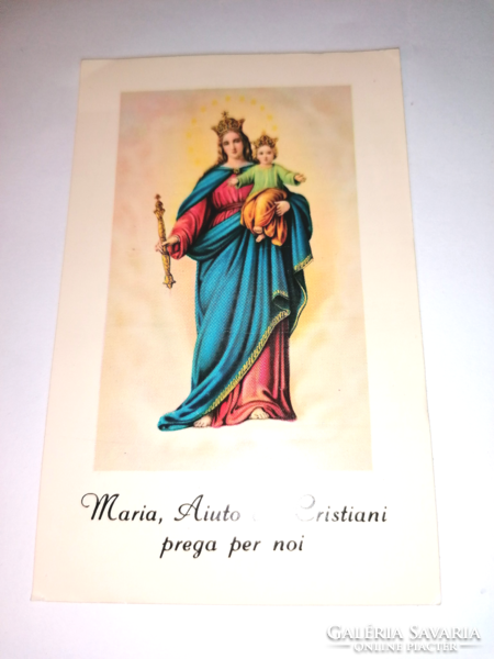 Régi Szűz Mária szentkép, imalap, imakönyvbe  63.