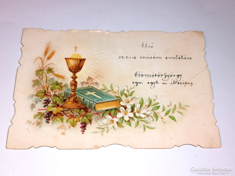 Antique, holy image, prayer, prayer book 1907. 76.