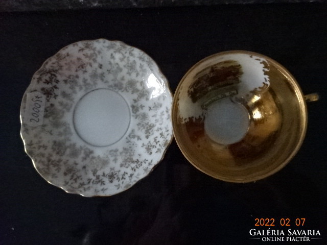 Eigl quality porcelain austria, coffee cup + placemat. Peuerbach Memorial. He has!