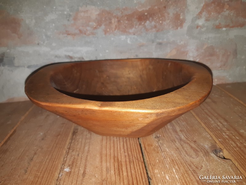 Hand carved wooden bowl