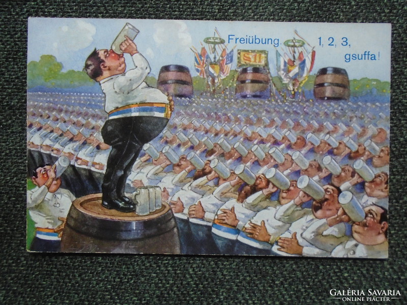 Sörivóknak való - német sörös képeslap