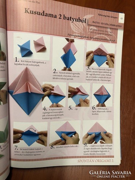 Origami charm book paper folding child dexterity