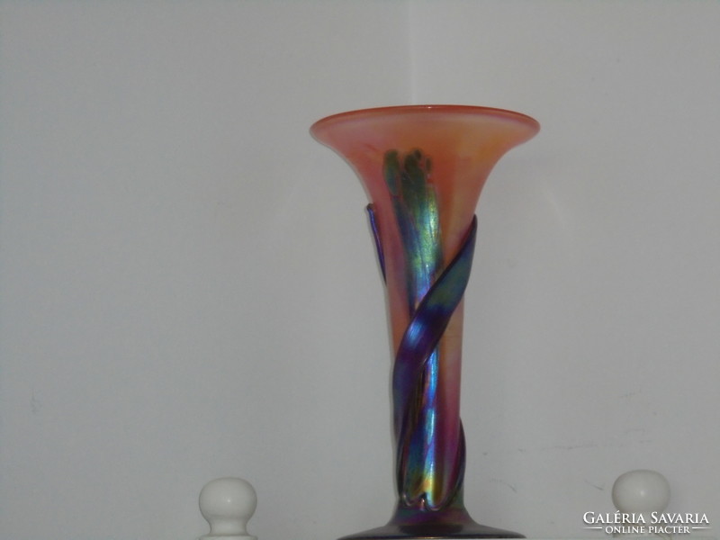 Art Nouveau iridescent vase