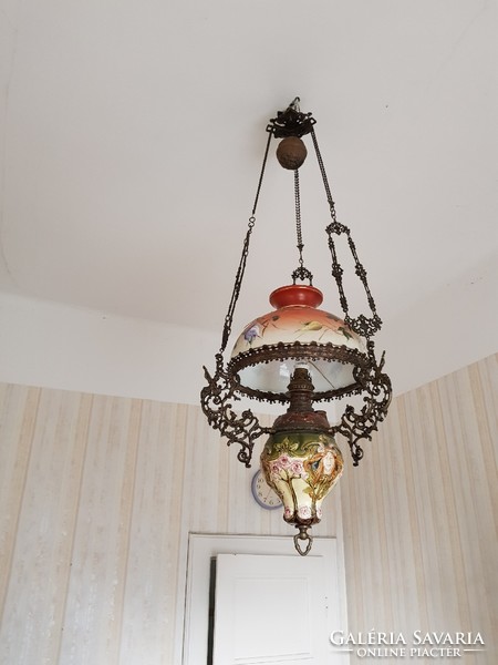 Majolica ceiling lamp