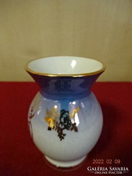Német porcelán váza, Sissit ábrázoló képpel, magassága 7,5 cm. Vanneki! Jókai.