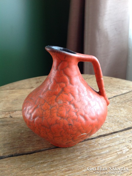 Small old ceramic ornament jug