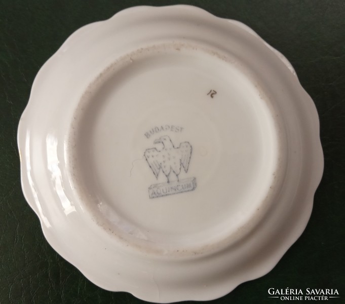 Antique marked aquincum porcelain souvenir