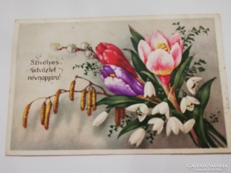 Virágos képeslap