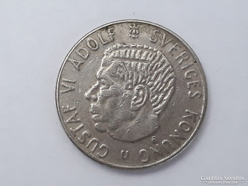Swedish 1 krona 1971 coin - Swedish 1 krona 1971 foreign coin