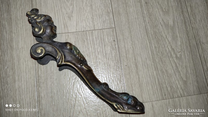 Antik empír bronz nő alakos asztal bútor láb