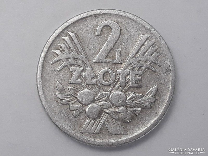 Poland 2 zloty 1960 coin - Polish 2 zl 1960 foreign coin