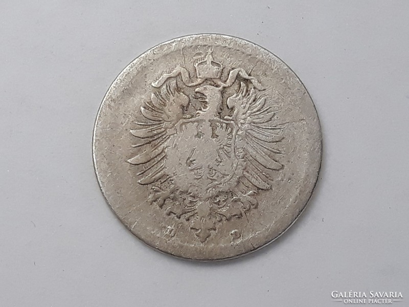 Németország 5 Reich Pfennig 1875 D érme - Német 5 reich pfennig 1875 külföldi pénzérme