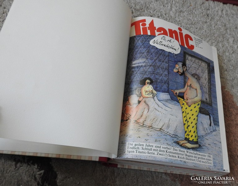 Titanic Satiremagazin német viccmagazin egybekötött 12 hónap 1981. év