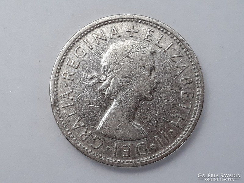 Egyesült Királyság Anglia 2 Shilling 1966 érme - Brit Angol 2 shilling 1966 külföldi pénzérme
