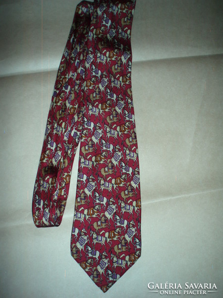 Vintage Salvatore Ferragamo selyem nyakkendő