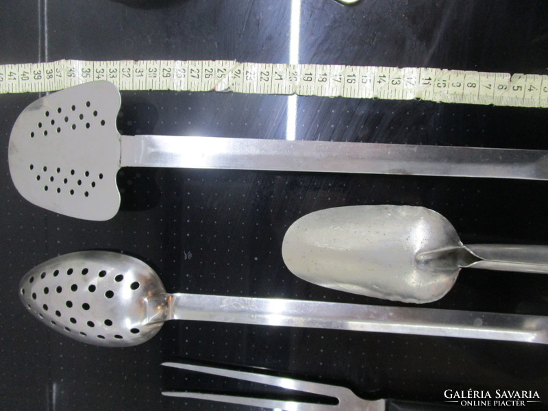 Bauhaus noble metal kitchen equipment tool set four pieces larger size