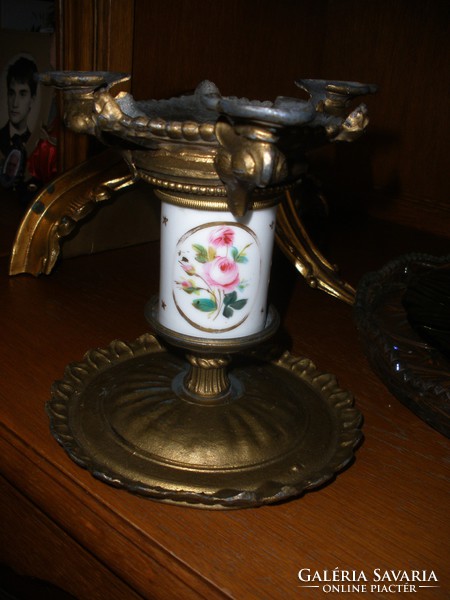 Antique porcelain pliers serving bowl without bowl