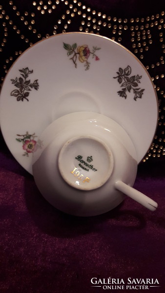 Porcelain coffee cup with plate (l2182)