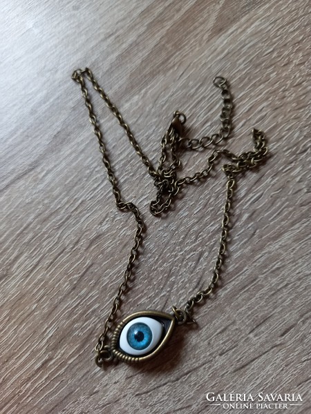 Bronze blue eye amulet