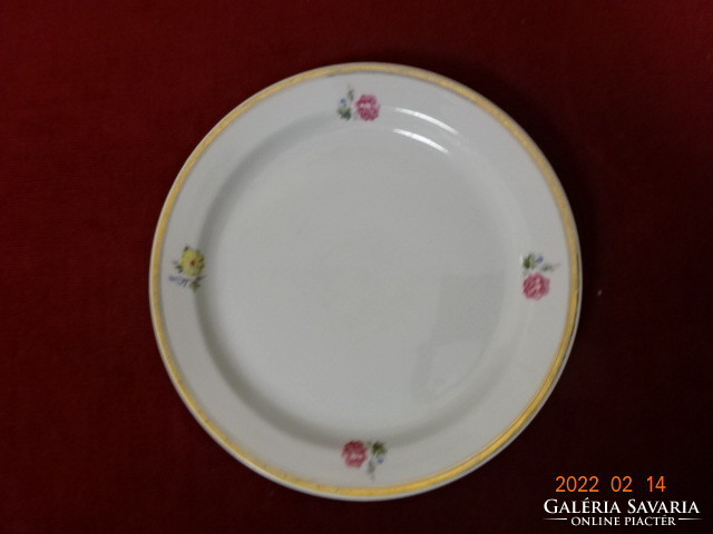 Hollóház porcelain small plate, spring flower pattern, diameter 19 cm. He has! Jókai.