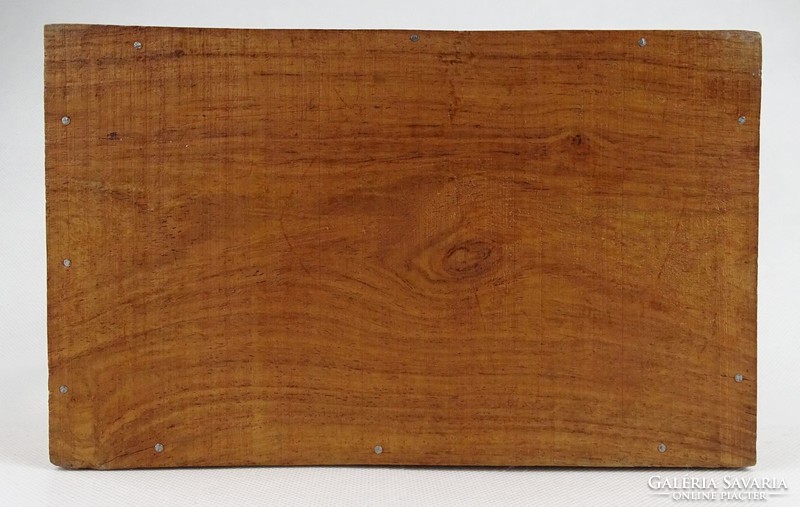 1H586 old prisoner of war work first world war piece carved wooden box card box sardegna
