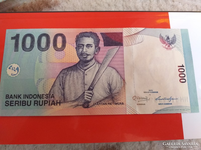 2013-as 1000 Rupia Indonézia UNC