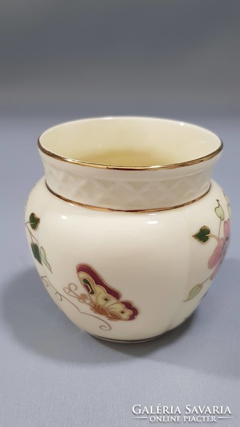 Zsolnay butterfly hand-painted porcelain pot 7 cm high