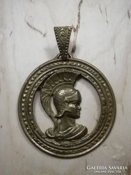 Gyönyörű egyedi bronz medál női / római / fej