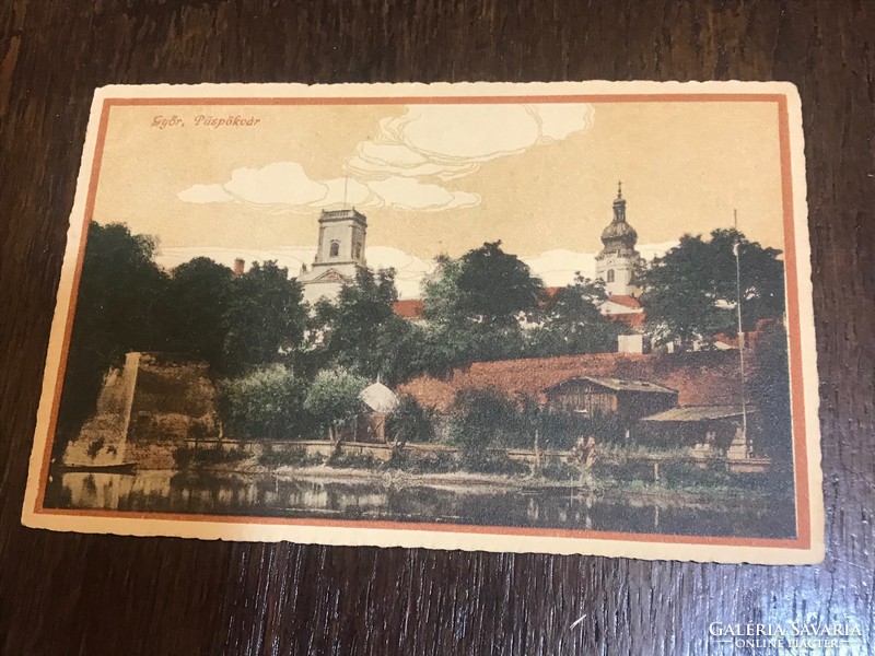 Levelezőlap.Győr Püspökvár 1932.